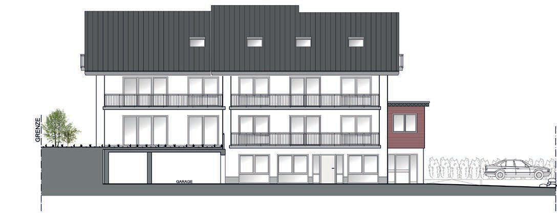 Appartementhaus Sportstra&szlig;e 32 &ndash; Ansicht Norden