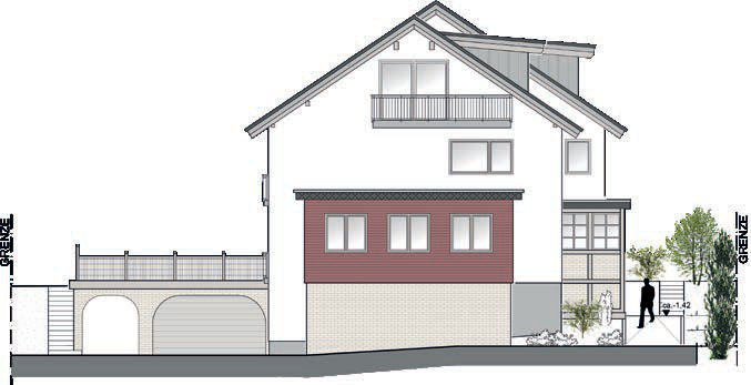 Appartementhaus Sportstra&szlig;e 32 &ndash; Ansicht Osten